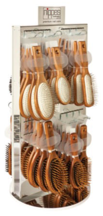 Filled - Counter display hairbrushes