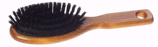 Hairbrush small oval beech wood