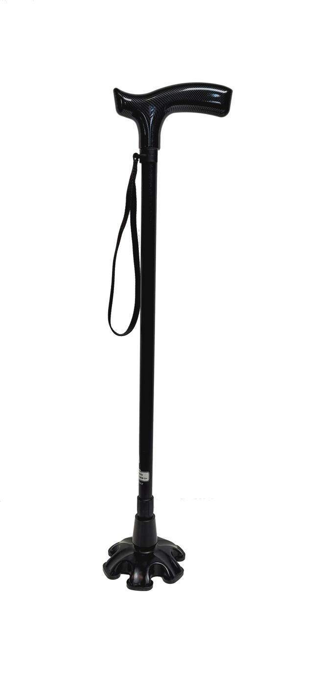 Freestanding cane slim black