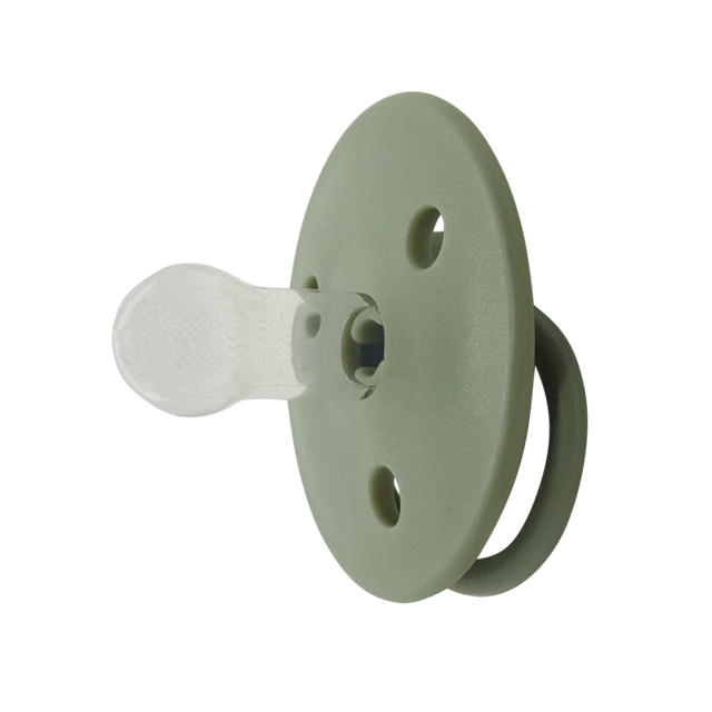 Round Pacifier Silicone 0m Green
