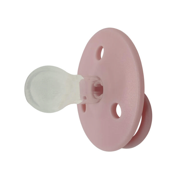Round Pacifier Silicone 6m Red