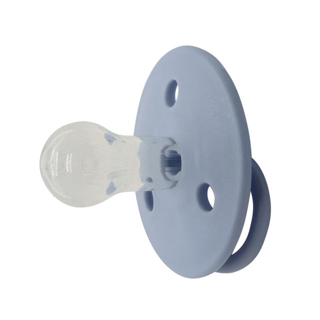 Round Pacifier Silicone 6m Blue