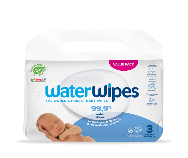 WaterWipes Bio 180pc (3 x 60 pc)