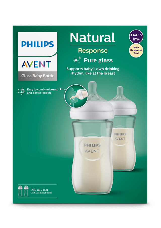 Biberon en verre Avent Natural 3.0 240 ml de Philips AVENT
