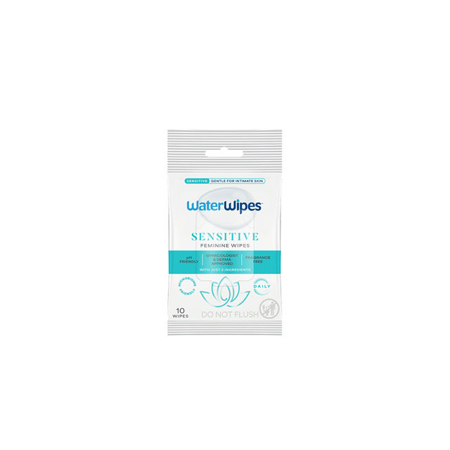 WaterWipes Sensitive Femcare 10pc